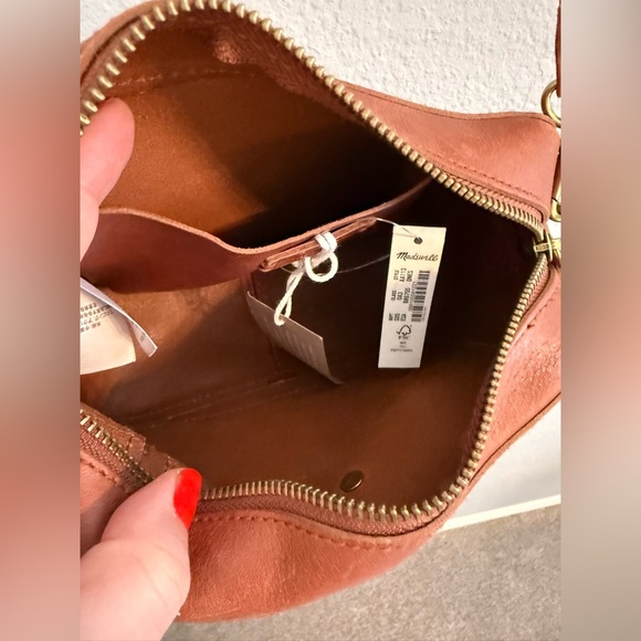 Madewell The Simple Leather Crossbody Bag Cognac NWT - Picture 5 of 6